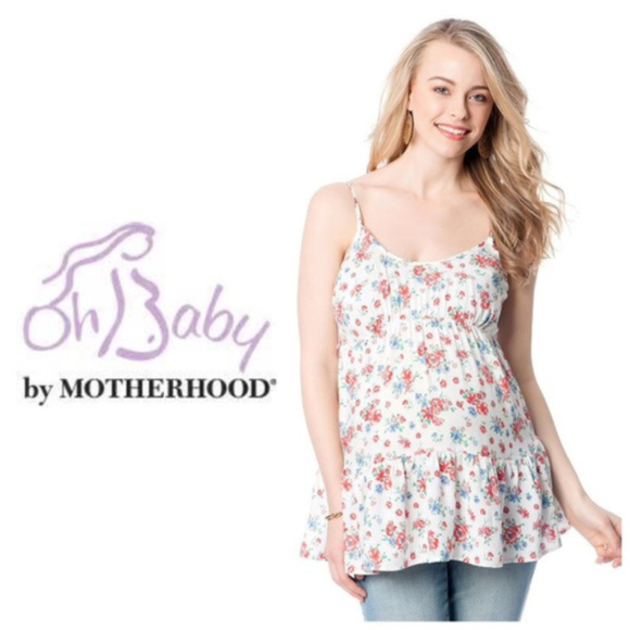 Oh Baby by Motherhood Tops - SOLD Oh baby Motherhood Maternity Tank Sz L Floral